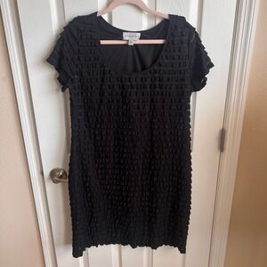 Ronni Nicole Ruffled Tiered Dress‎ - Little Black Dress - Size 16